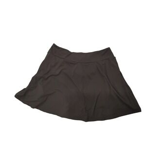 Amelia Rose Black Mini Skirt Stretchy Yoga Waistband A-Line Pull On Size TC